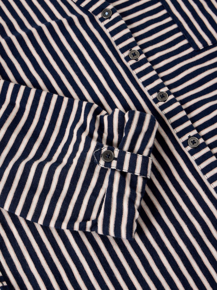 White Stuff Blue Annie Stripe Jersey Shirt - Image 6 of 6 White Stuff Blue Annie Stripe Jersey Shirt - Image 6 of 6