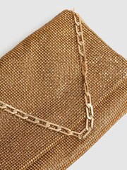 Reiss Bronze Soho Embellished Shoulder Bag - Image 5 of 5