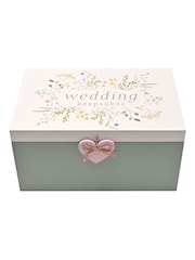 Widdop Green Wildflower Wedding Keepsake Box - Image 1 of 6