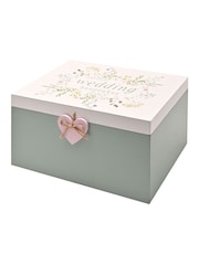 Widdop Green Wildflower Wedding Keepsake Box - Image 2 of 6