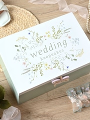 Widdop Green Wildflower Wedding Keepsake Box - Image 6 of 6
