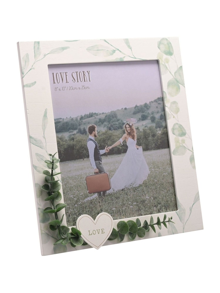 Widdop White Our Love Story' White Frame with Leaves - 8" x 10 - Image 1 of 5 Widdop White Our Love Story' White Frame with Leaves - 8" x 10 - Image 1 of 5