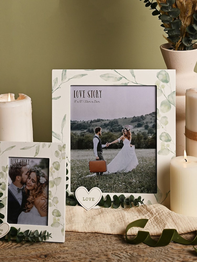 Widdop White Our Love Story' White Frame with Leaves - 8" x 10 - Image 5 of 5 Widdop White Our Love Story' White Frame with Leaves - 8" x 10 - Image 5 of 5