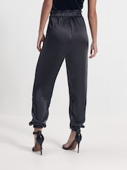 Charcoal Grey Satin Joggers - Image 3 of 7
