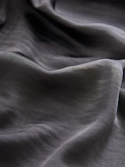 Charcoal Grey Satin Joggers - Image 6 of 7