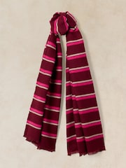 White Stuff Selma Stripe Midweight Scarf - Attēls 1 no 3