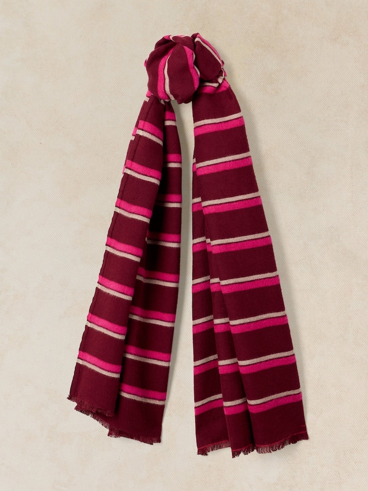 White Stuff Selma Stripe Midweight Scarf - Attēls 1 no 3