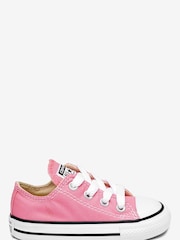 Converse Pink Chuck Taylor All Star Infant Low Trainers - Image 1 of 4