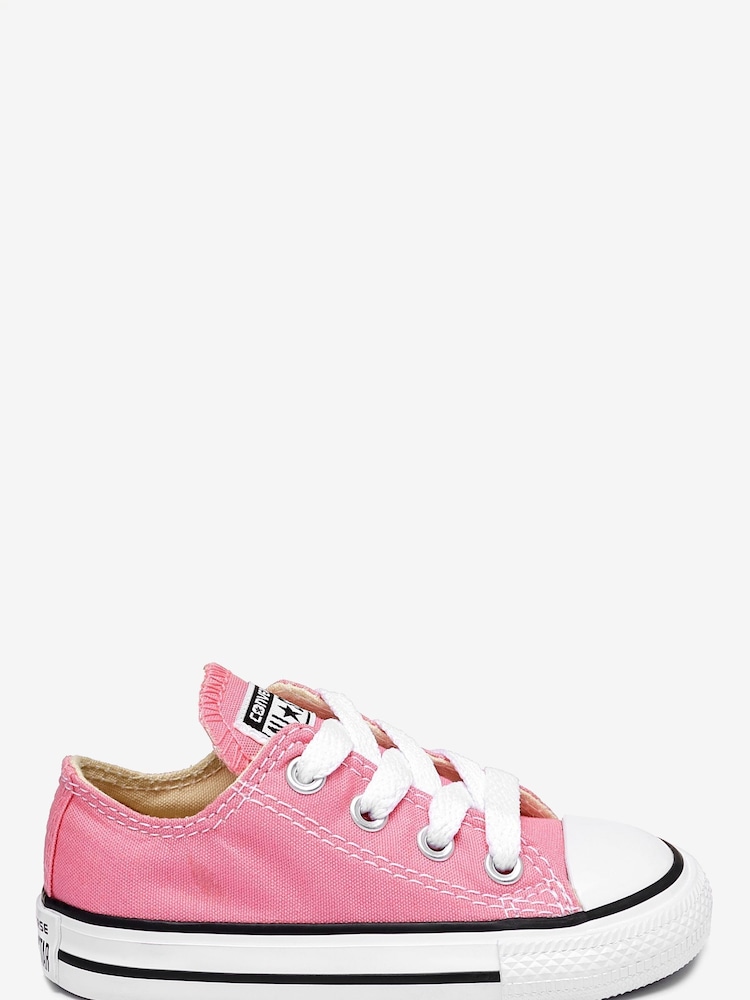 Converse Pink Chuck Taylor All Star Infant Low Trainers - Image 1 of 4