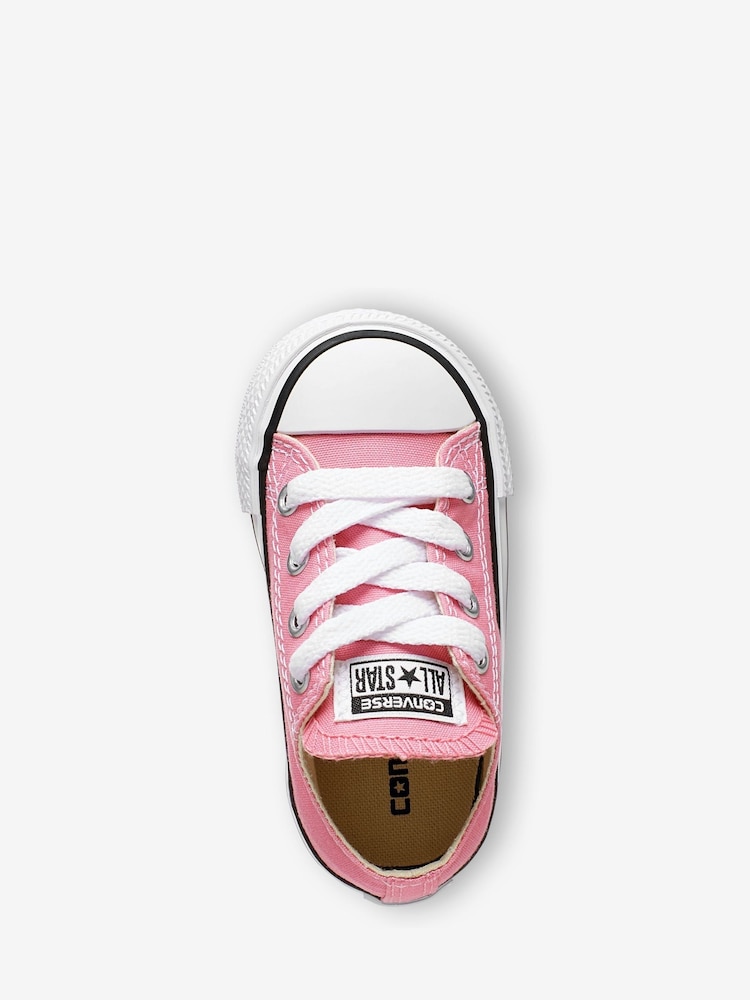 Converse Pink Chuck Taylor All Star Infant Low Trainers - Image 3 of 4