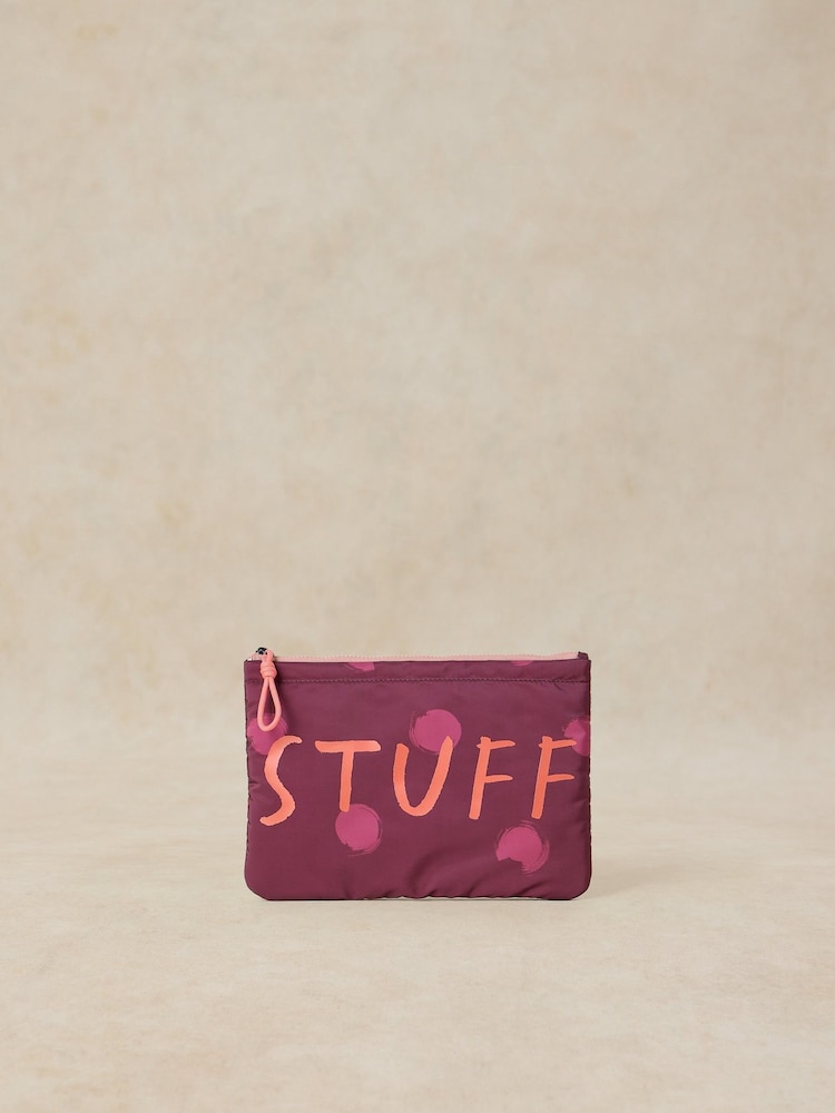 White Stuff Purple Stuff Pouch - Image 1 of 4 White Stuff Purple Stuff Pouch - Image 1 of 4