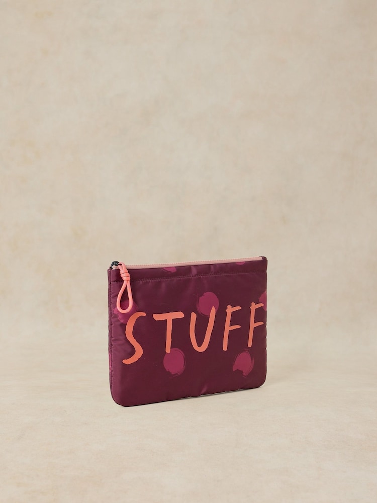 White Stuff Purple Stuff Pouch - Image 2 of 4 White Stuff Purple Stuff Pouch - Image 2 of 4