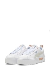 Puma White Mayze Leather Trainers - Image 6 of 6