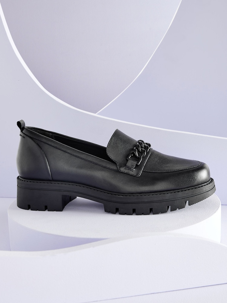 črna - Usnje Forever® Udobje z Motionflex Chunky mokasini - Slika 1 iz 6 črna - Usnje Forever® Udobje z Motionflex Chunky mokasini - Slika 1 iz 6