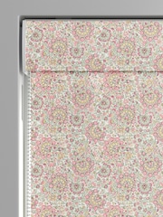 Laura Ashley Coral Pink Painswick Paisley Made to Measure Roman 100% Cotton Blinds - Image 3 of 6