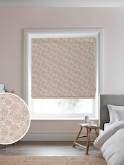 Laura Ashley Coral Pink Painswick Paisley Made to Measure Roman 100% Cotton Blinds - Image 5 of 6