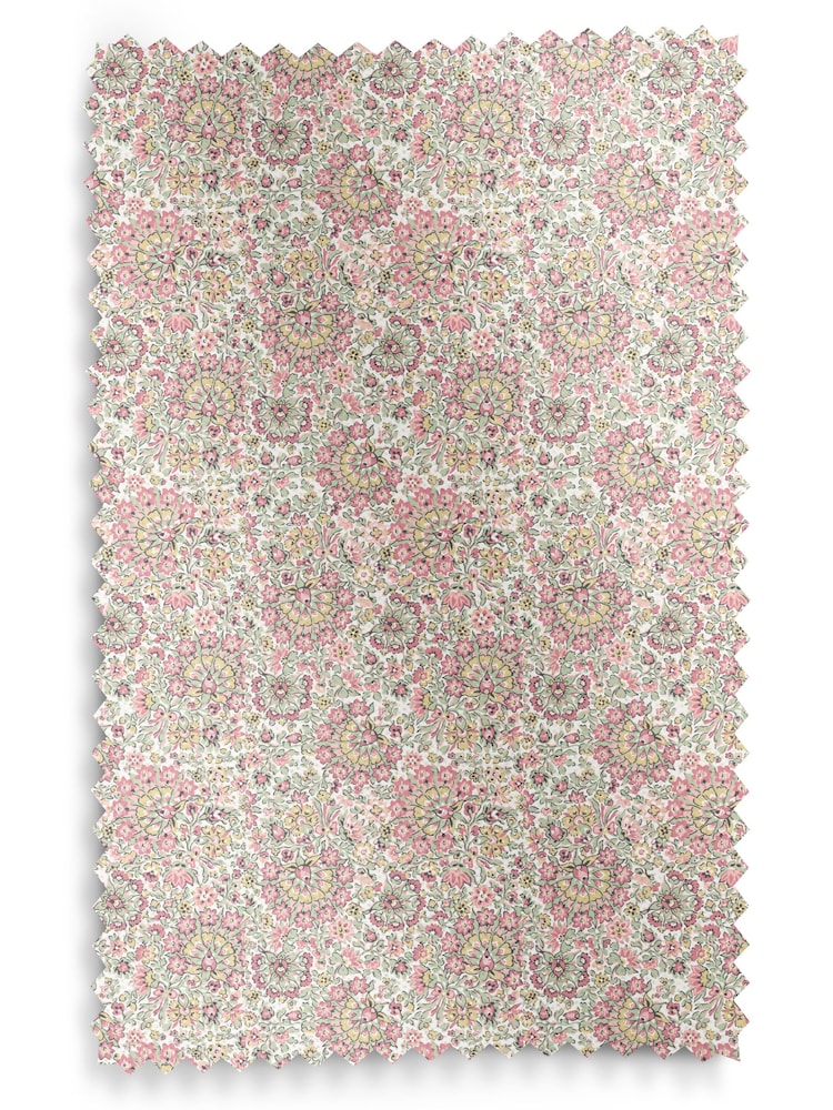 Laura Ashley Coral Pink Painswick Paisley Made to Measure Roman 100% Cotton Blinds - Image 6 of 6