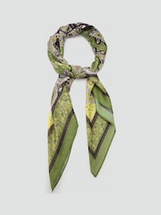 Mango Green Printed Neck Scarf - Image 1 of 3