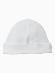 MORI White White Supersoft Baby Hats 2 Pack - Image 4 of 5