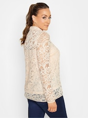 M&Co Nude Lace Shirt - Image 2 of 4