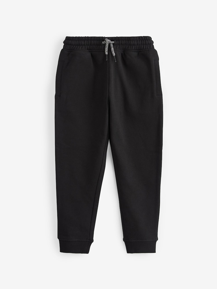 Black Slim Fit Joggers 2 Pack (3-16yrs) - Image 2 of 4
