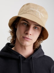 Calvin Klein Weicher Anglerhut mit Monogramm, Natur - Bild 1 von 3