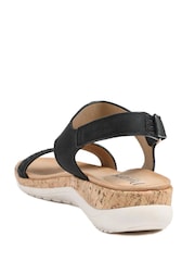 Pavers Black Comfort Beaded Wedge Sandals - Image 6 of 6