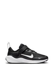 Nike Black/White Junior Revolution 7 Trainers - Image 1 of 12