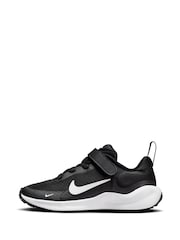 Nike Black/White Junior Revolution 7 Trainers - Image 2 of 12
