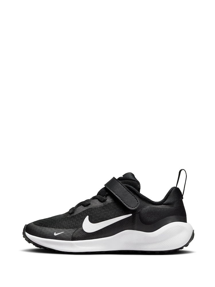 Nike Black/White Junior Revolution 7 Trainers - Image 2 of 12