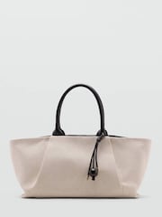 Mango Cream Elegant Top Handle Shoulder Bag - Image 1 of 5