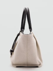 Mango Cream Elegant Top Handle Shoulder Bag - Image 3 of 5