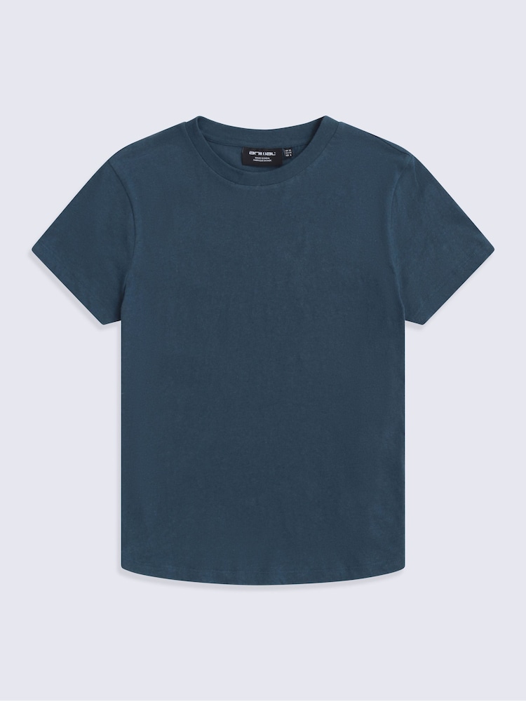 Animal Blue Miley Linen Blend T-Shirt - Image 1 of 4 Animal Blue Miley Linen Blend T-Shirt - Image 1 of 4