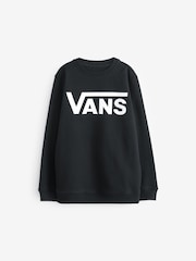 Vans Boys Classic Crew 100% Cotton Black Sweatshirt - Image 1 of 3