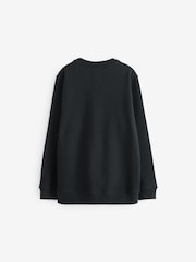 Vans Boys Classic Crew 100% Cotton Black Sweatshirt - Image 2 of 3