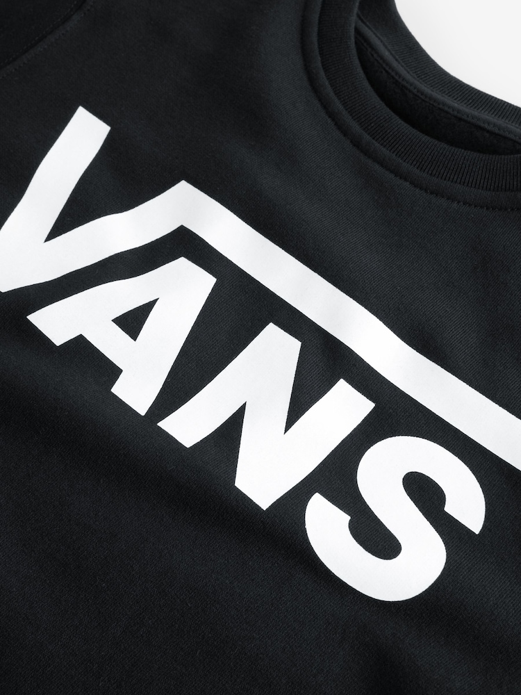 Vans Boys Classic Crew 100% Cotton Black Sweatshirt - Image 3 of 3