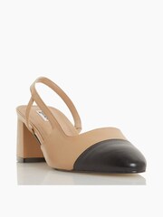 Dune London Crofts Mid Block Heel Slingbacks - Image 1 de 1