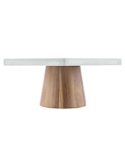 Kitchen Pantry White Marble Cake Stand - Image 2 of 4