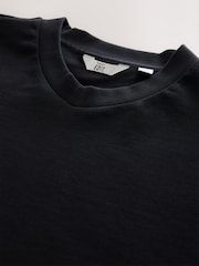 Black EDIT V-Neck Boxy Fit T-Shirt - Image 7 of 8