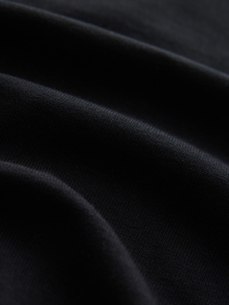 Black EDIT V-Neck Boxy Fit T-Shirt - Image 8 of 8 Black EDIT V-Neck Boxy Fit T-Shirt - Image 8 of 8