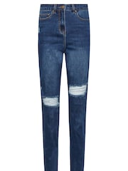 Long Tall Sally Blue UNA Stretch Mom Jeans - Image 3 of 4