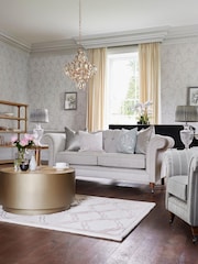 Laura Ashley Gold Windsor 8 Light Art Deco Crystal Ceiling Light - Image 1 of 2
