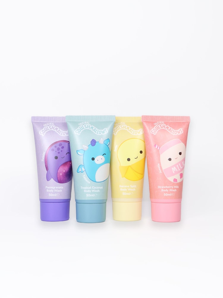 Squishmallows Body Washes 4 x 50ml & Toiletry Bag Gift Set - Image 2 of 3 Squishmallows Body Washes 4 x 50ml & Toiletry Bag Gift Set - Image 2 of 3