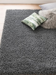 Charcoal Grey Comfy Twist Shaggy Rug - Image 4 of 9