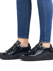 črna - Rieker Womens Evolution na vezalke; z vezalkami Trenerji - Slika 1 iz 11