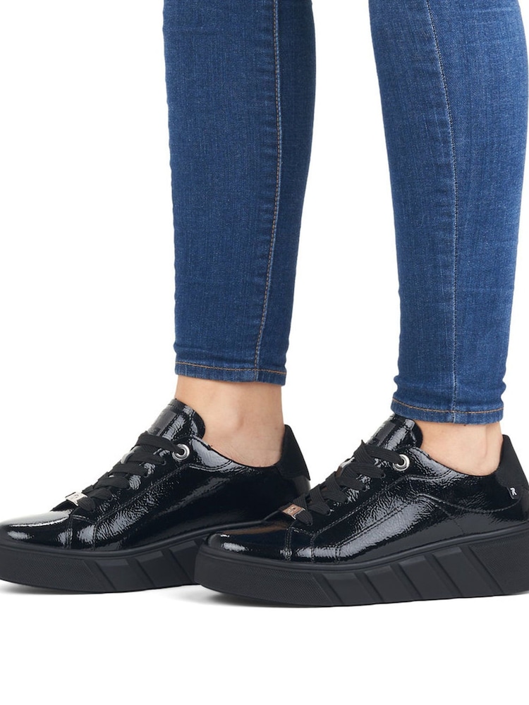 črna - Rieker Womens Evolution na vezalke; z vezalkami Trenerji - Slika 1 iz 11