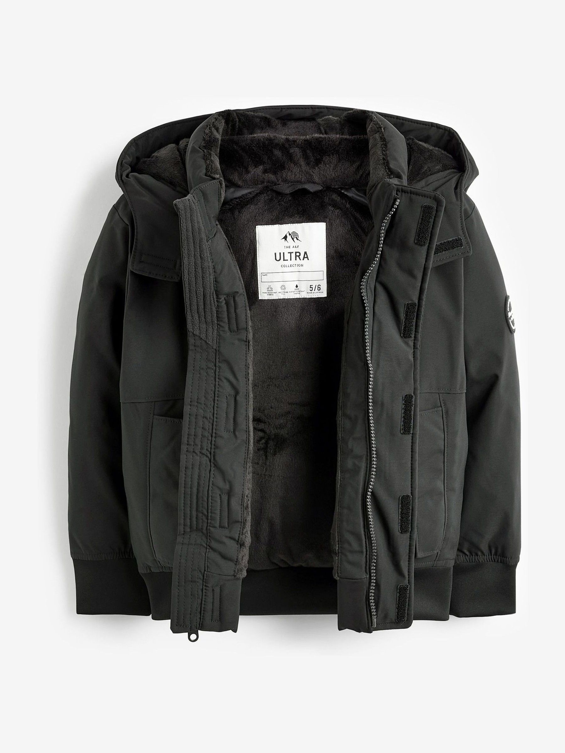 Buy Abercrombie & Fitch Technical Bomber Black Jacket from