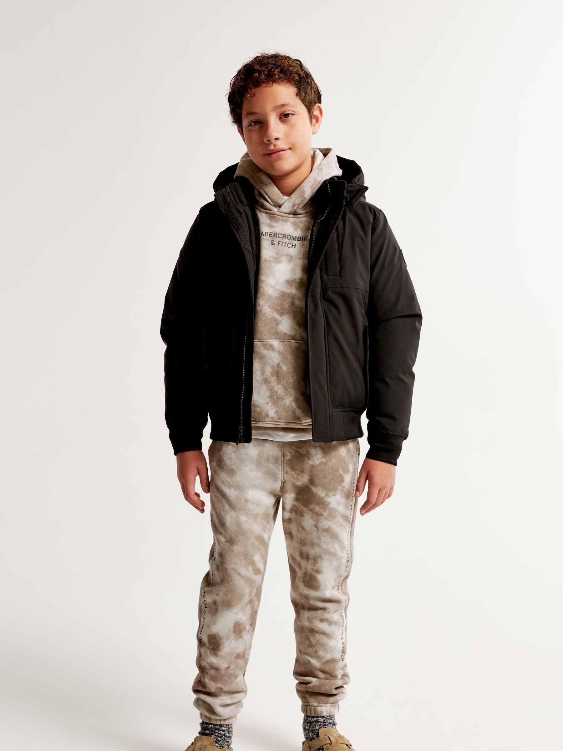 Buy Abercrombie & Fitch Technical Bomber Black Jacket from