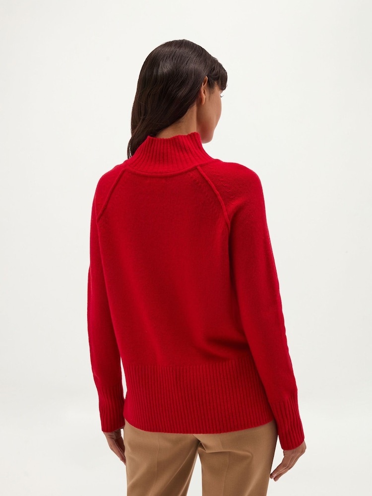 Hobbs Red Lorraine Jumper - Image 2 of 6 Hobbs Red Lorraine Jumper - Image 2 of 6
