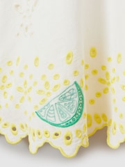 Vestido con bordados de lino y algodón Arabella de Reiss - Imagen 4 de 4